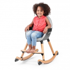 Крісло-гойдалка Kinderkraft Finio Black/White